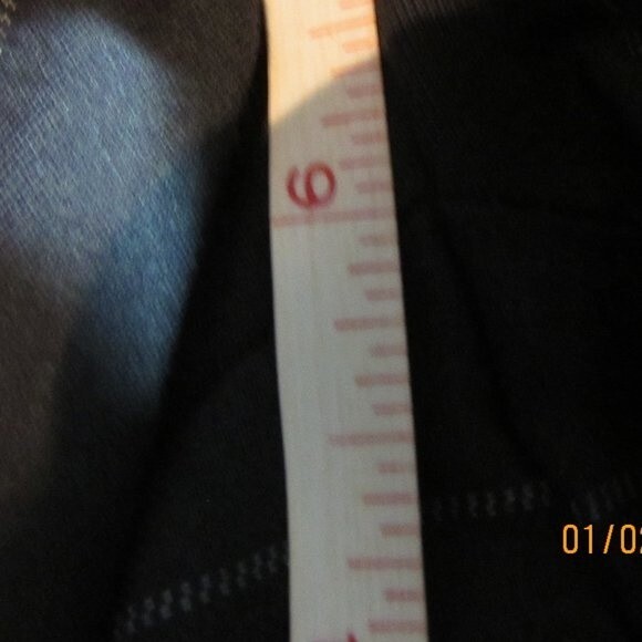 GAP WOMEN'S DRESS PANTS SIZE 8A FAVORITE TROUSER GRAY PINSTRIPES WIDE LEG CAREER - Picture 10 of 13